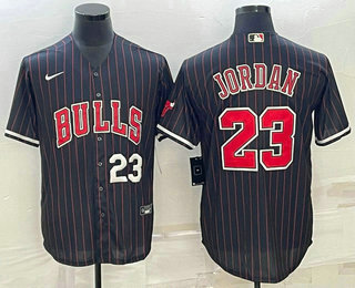 Mens Chicago Bulls #23 Michael Jordan Number Black With Patch Cool Base Stitched Baseball Jersey,We sell and wholesale Mens Chicago Bulls #23 Michael Jordan Number Black With Patch Cool Base Stitched Baseball Jersey on line form chian!